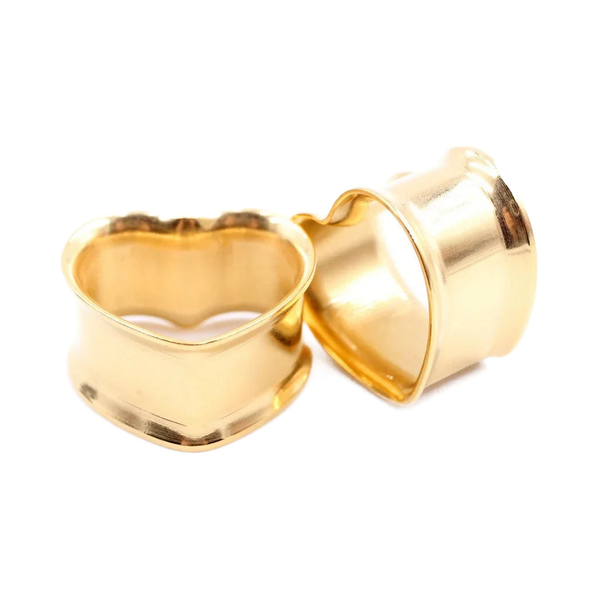 Plugs cœur en acier inoxydable 8-30mm (lot de 2)