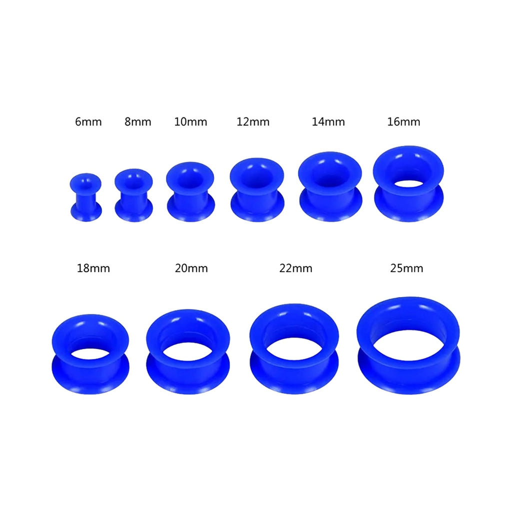 Plugs et tunnels en silicone 3-48mm (paire)