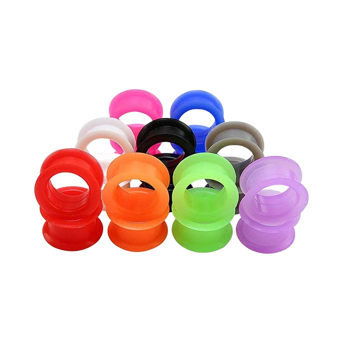Plugs et tunnels en silicone 3-48mm (paire)