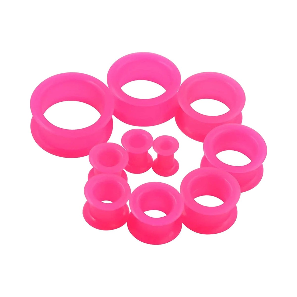 Plugs et tunnels en silicone 3-48mm (paire)
