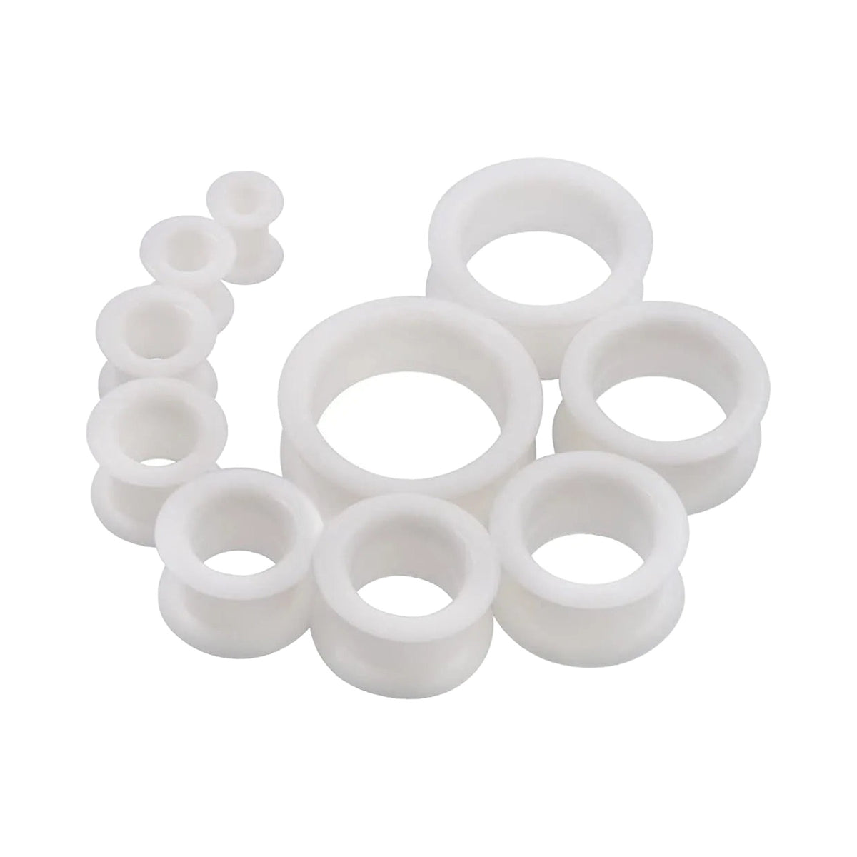 Plugs et tunnels en silicone 3-48mm (paire)
