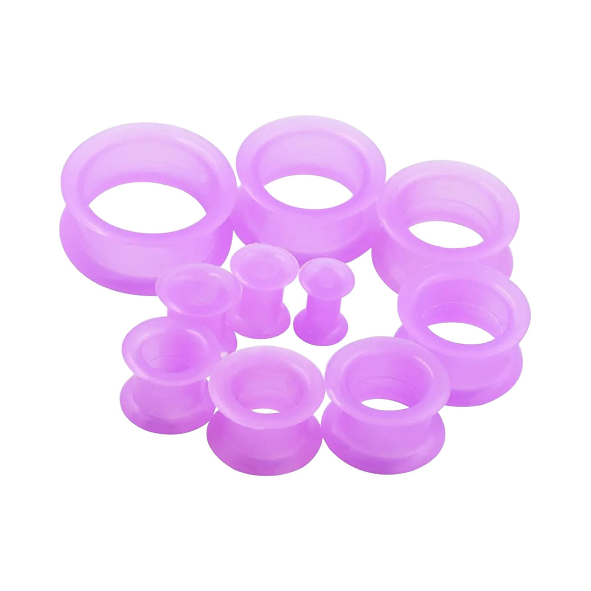 Plugs et tunnels en silicone 3-48mm (paire)