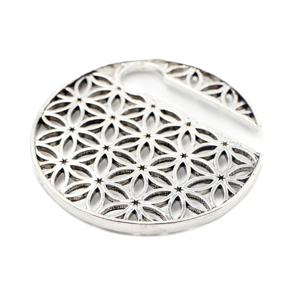 Poids d'oreille laiton mandala
