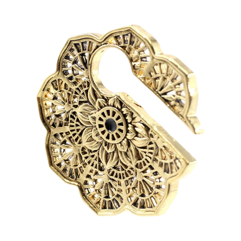 Poids d'oreille laiton mandala