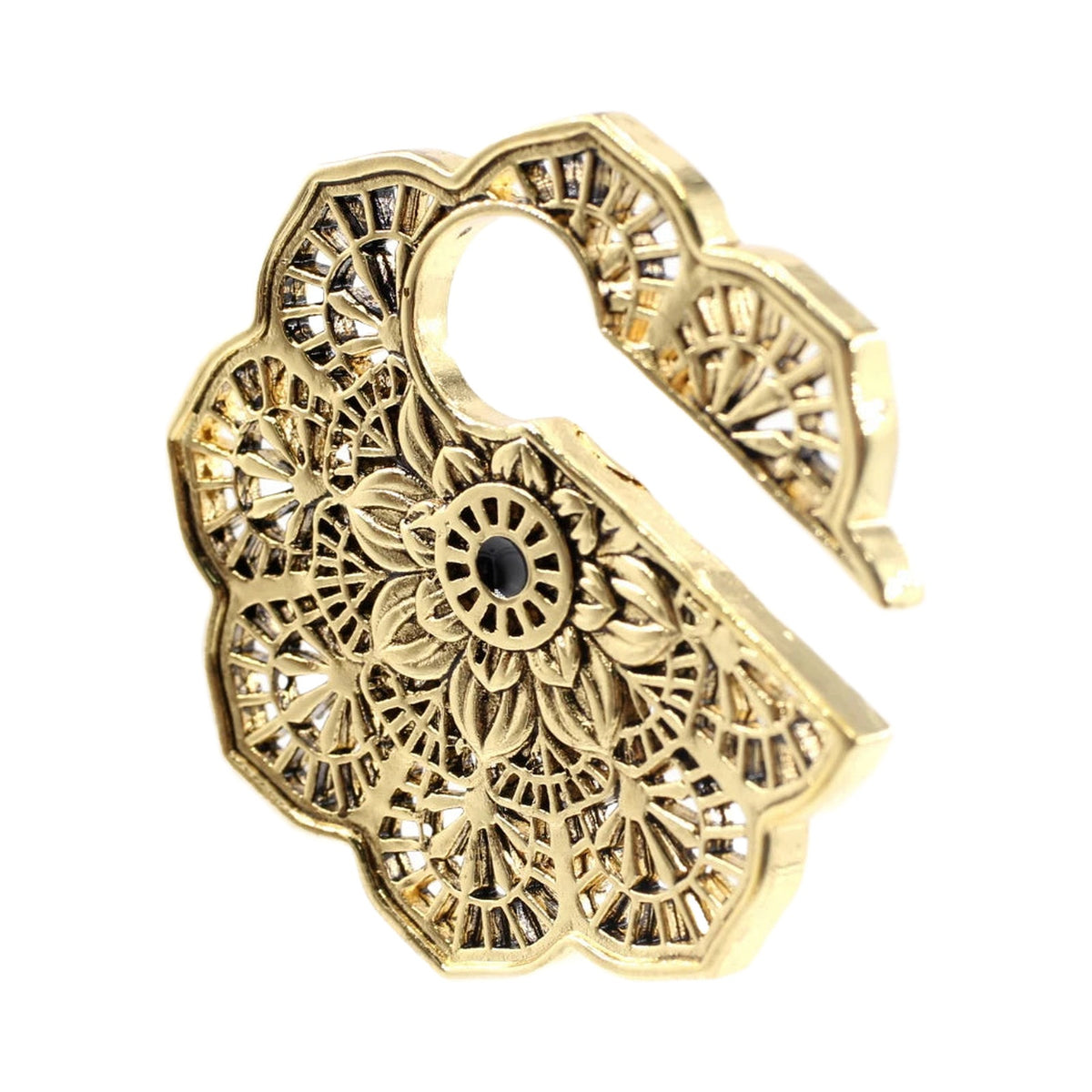 Poids d'oreille laiton mandala