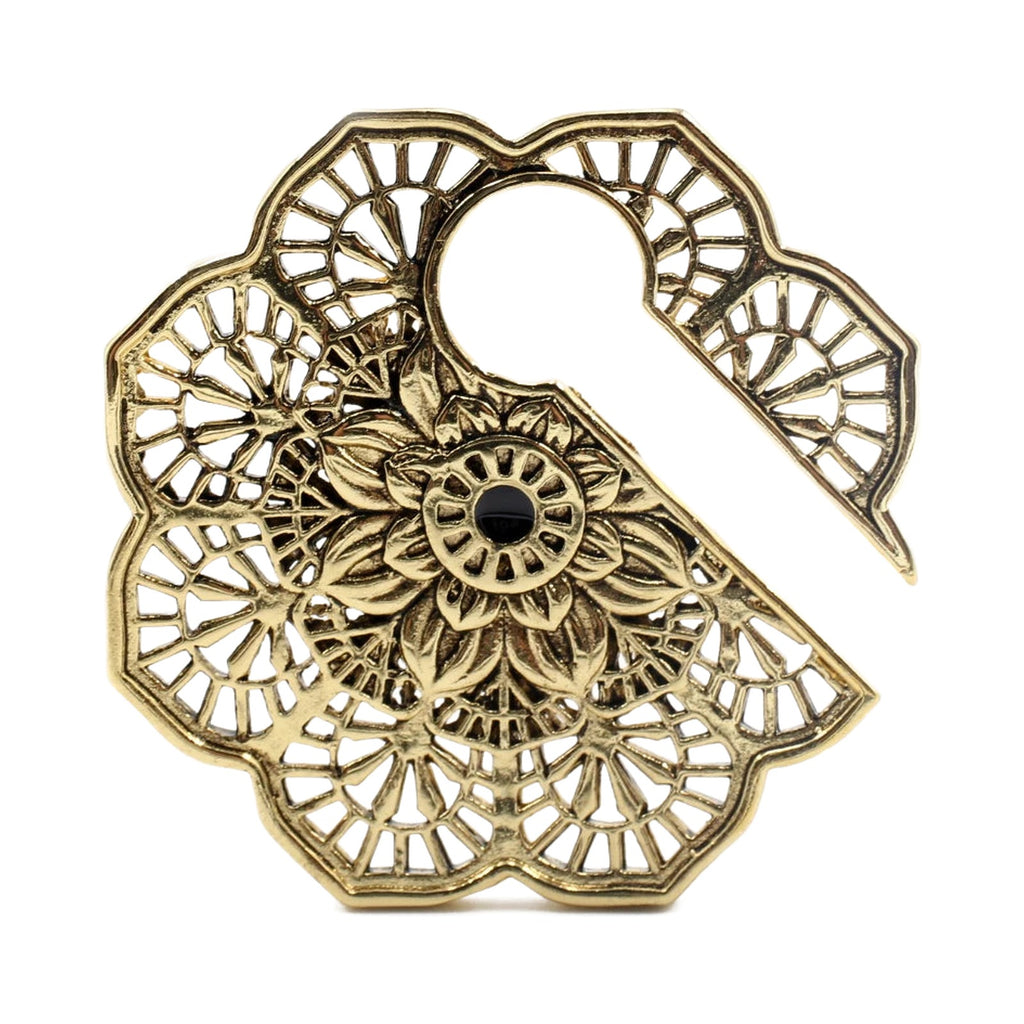 Poids d'oreille laiton mandala