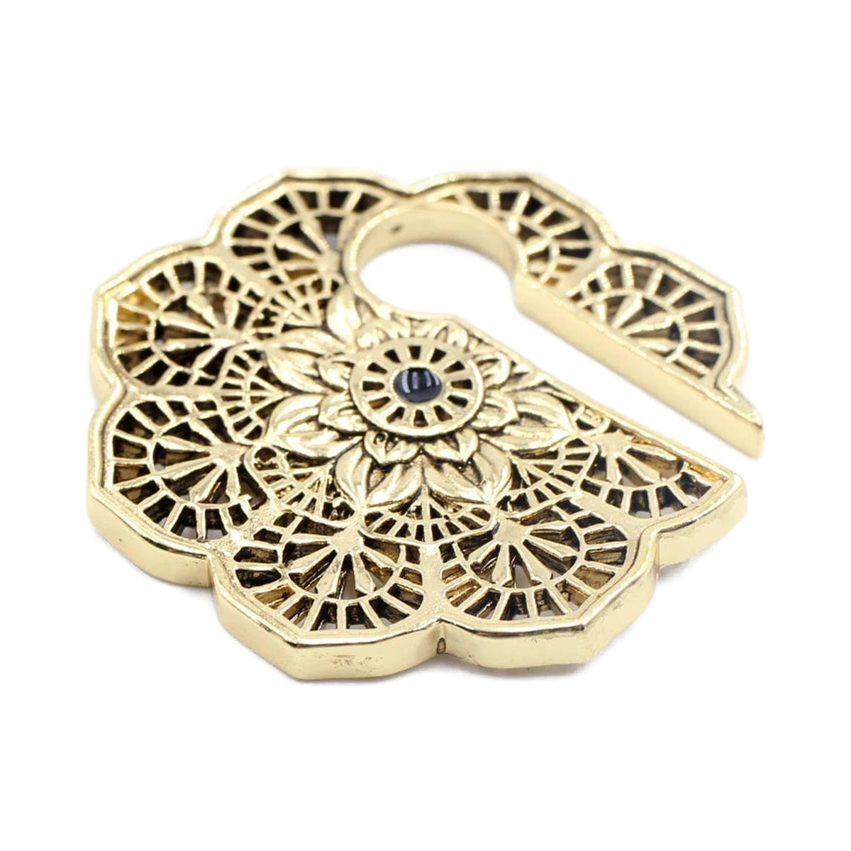 Poids d'oreille laiton mandala