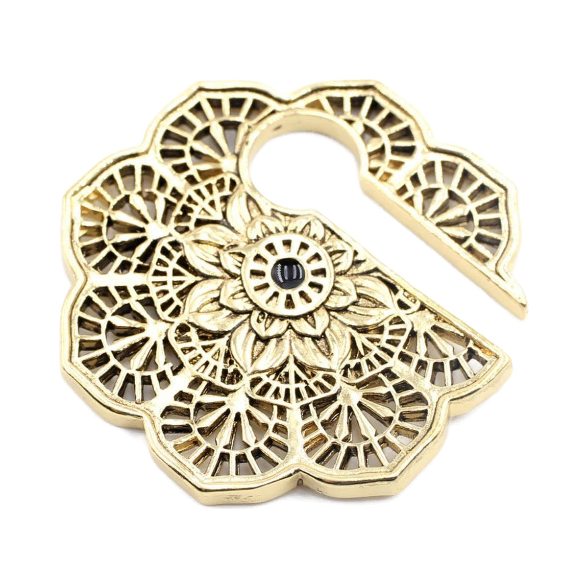 Poids d'oreille laiton mandala