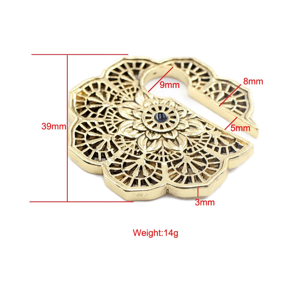 Poids d'oreille laiton mandala
