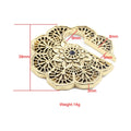 Poids d'oreille laiton mandala