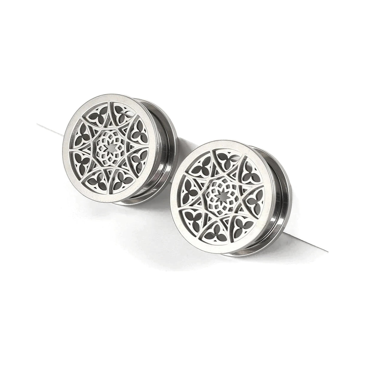 Plugs acier fleur, vue principale — Stretchy