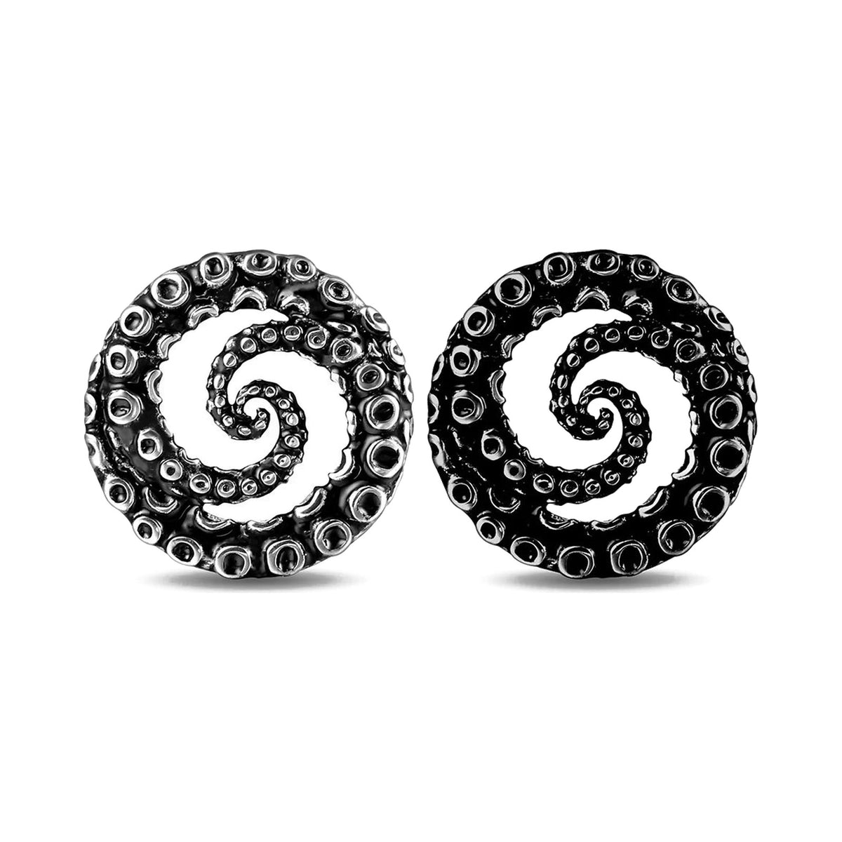 Plugs acier poulpe — paire