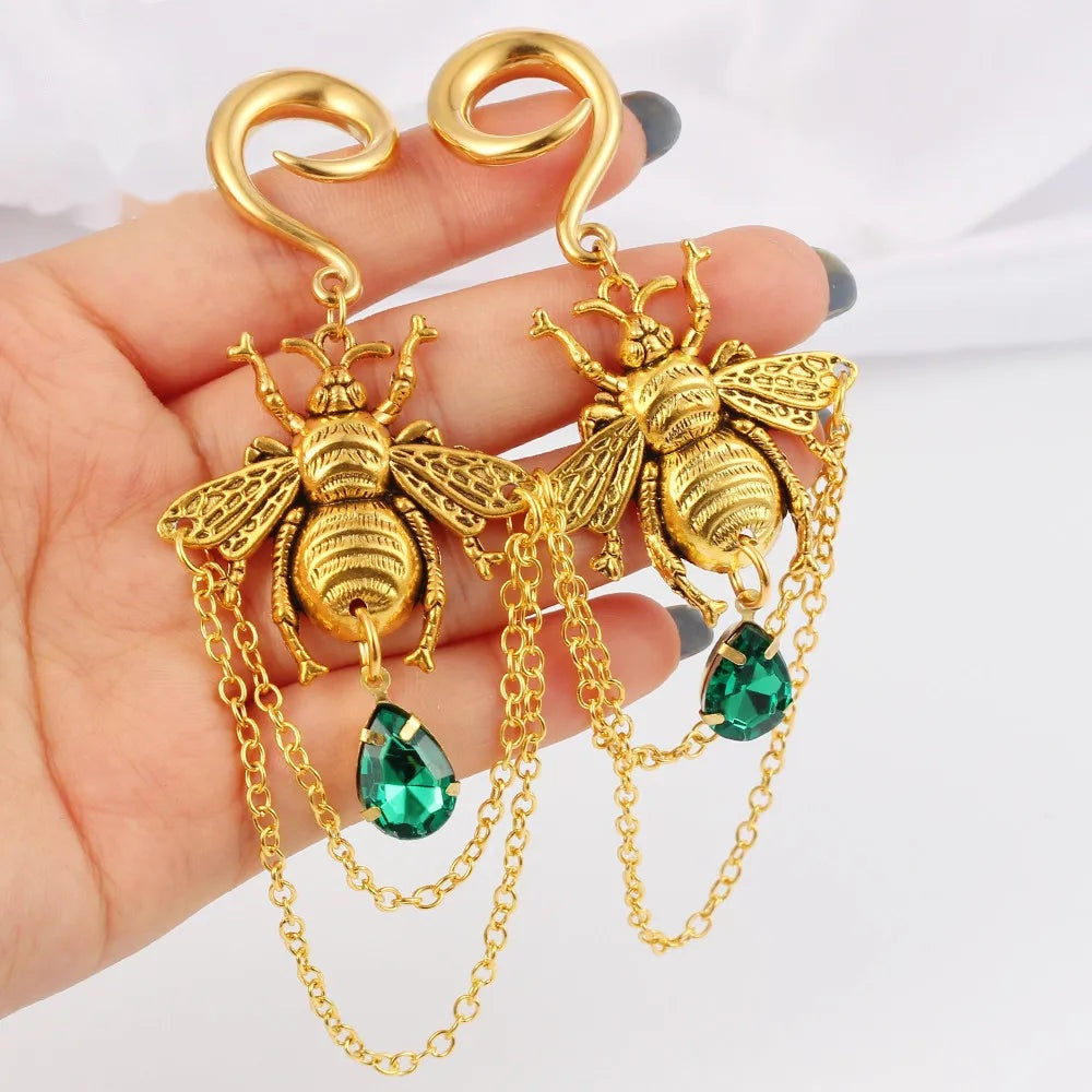 Poids d'oreille abeille — paire