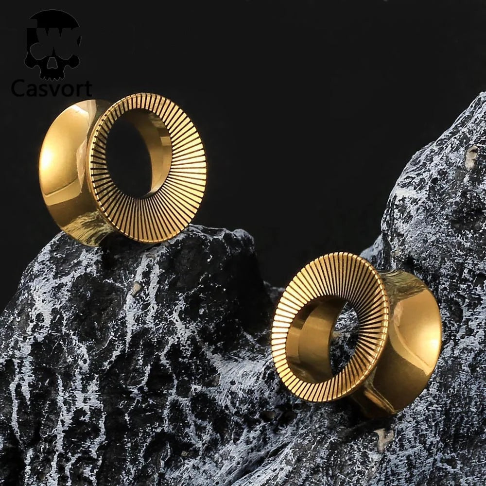 Plugs acier ronds — paire