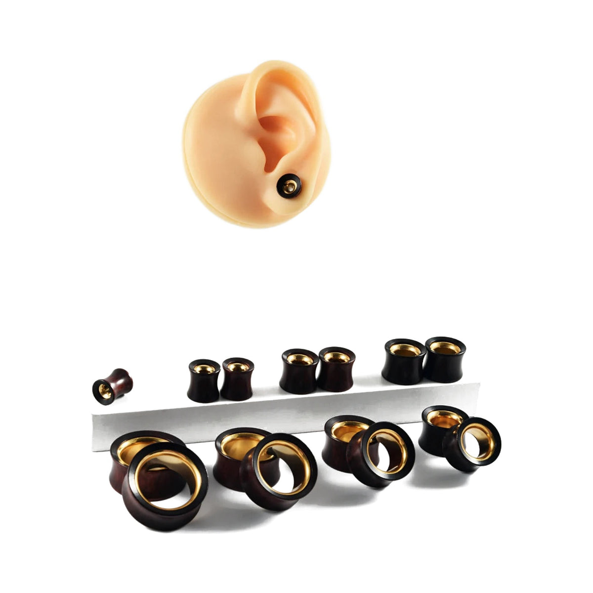 Plugs bois de santal — paire