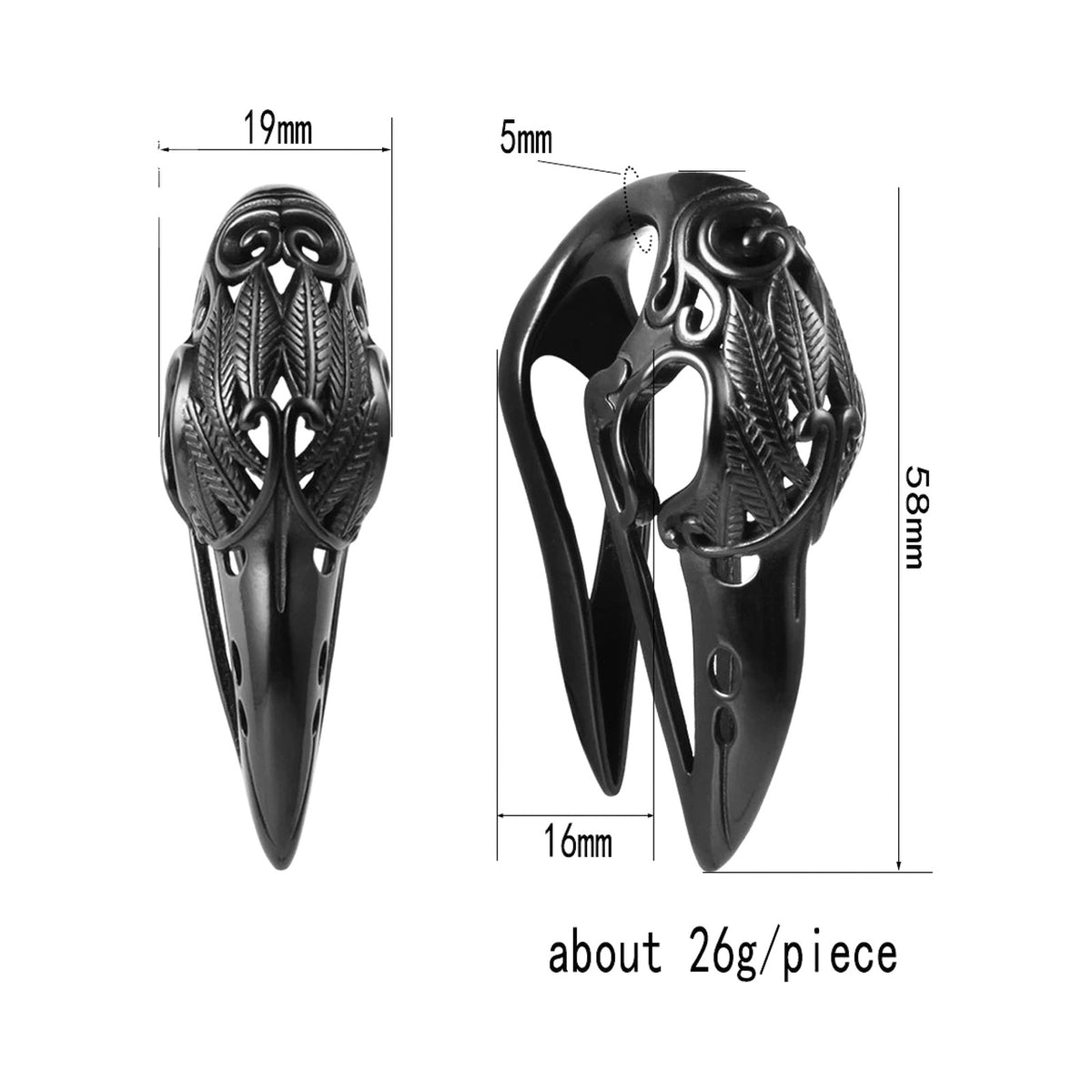 Poids d'oreille acier Ego — paire