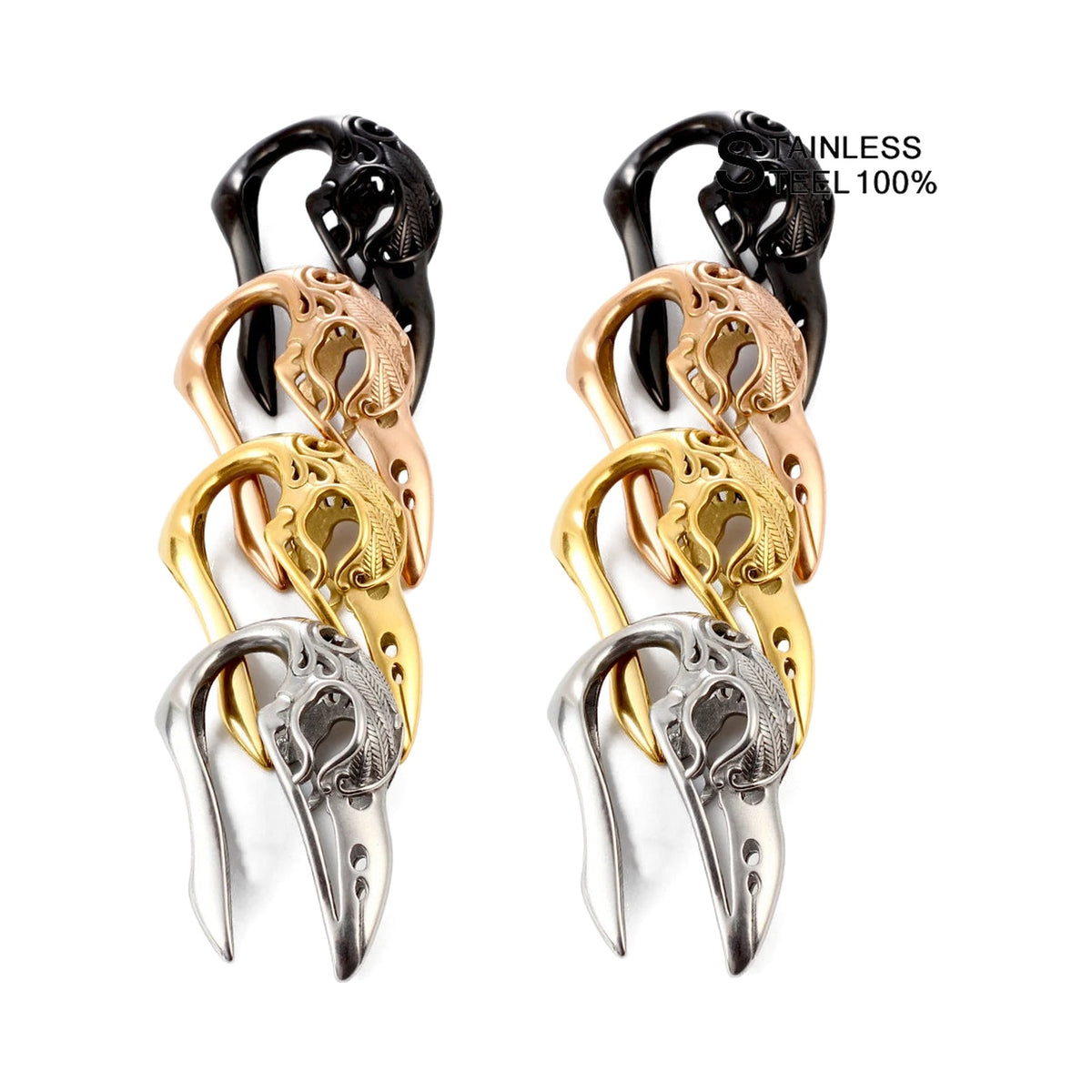 Poids d'oreille acier Ego — paire